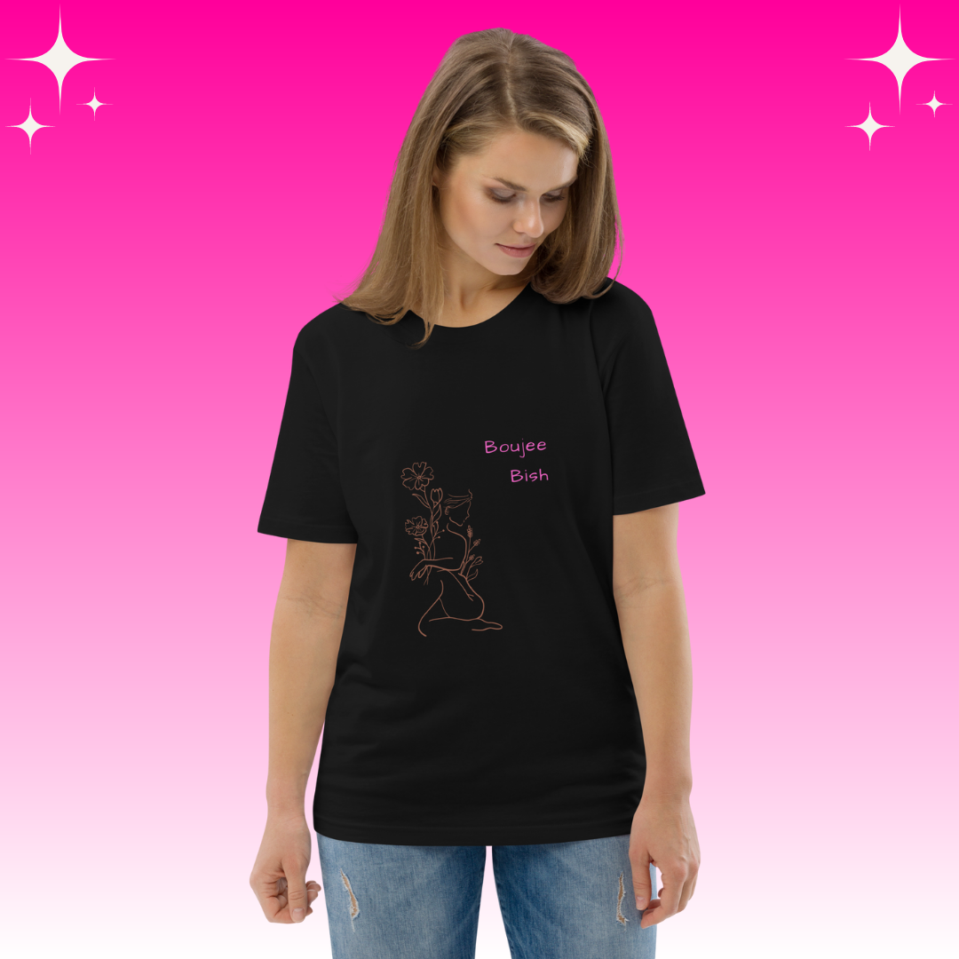 Boujee Bish Dopamine Dressing t-shirt design unisex fit black