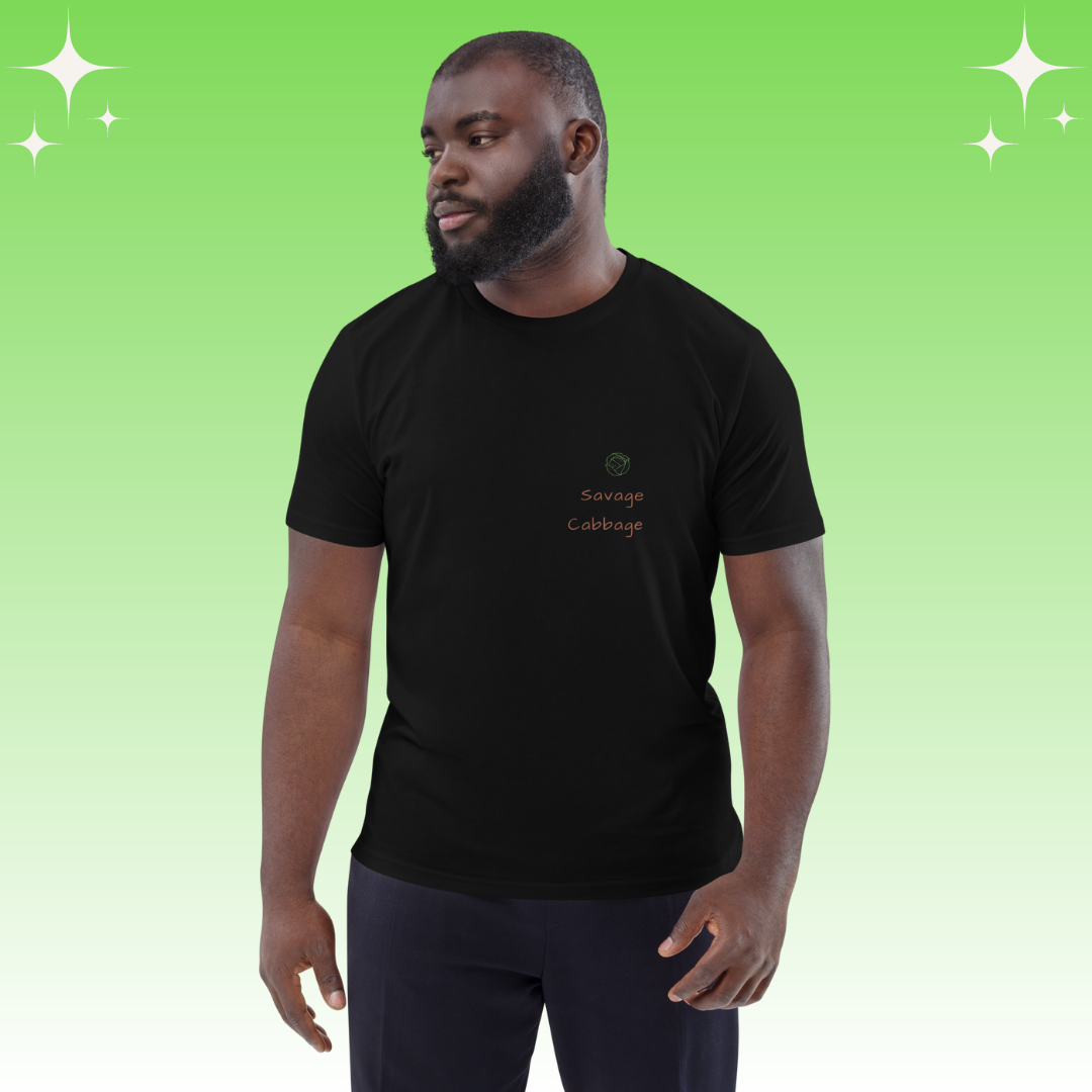 "Savage Cabbage" Dopamine Dressing Unisex fit t-shirt design black