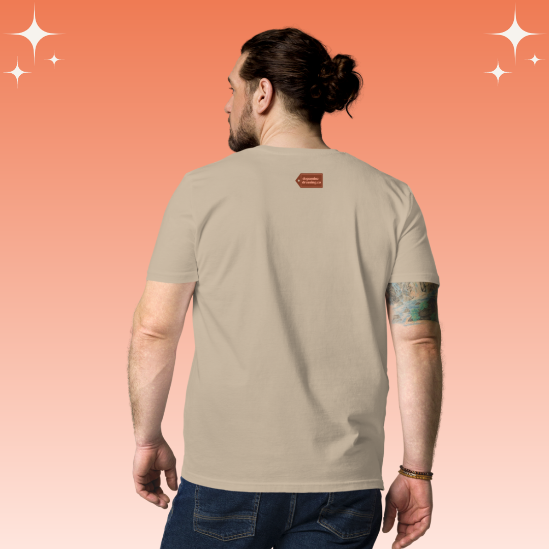 "You're a Ride X" Dopamine Dressing Unisex fit t-shirt design desert dust back logo